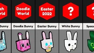All Bunnies in Pet Simulator 1, 2 and X