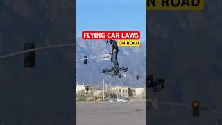 Flying Car Laws on Road with SkySurfer Aircraft 🚁 Flying Drone Vehicle. 
