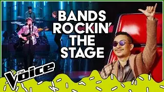 Incredible BANDS rockin' the Blind Auditions of The Voice | Top 10