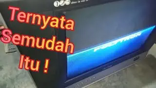 Tv Polytron 123 Slim XBR gambar pelangi dan melipat atas