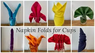 Napkin Folds for Cups