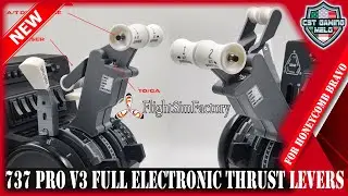 FlightSimFactory 737 PRO Electronic Thrust Lever Set for Honeycomb Bravo | A MUST HAVE FOR BOEING!
