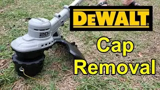 How to remove DEWALT trimmer spool head to fix jammed string
