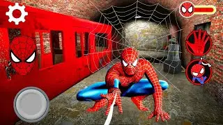 PLAYING SPIDERMAN TRAIN ESCAPED !!