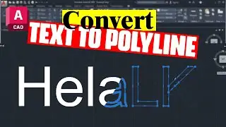 Convert Text to Polyline in Under a Minute - Easy AutoCAD Trick