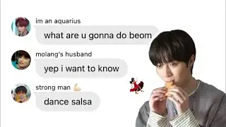 txt texts: beomgyu special stage 🤨