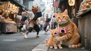 Mama Cat Rewards Kitten's Summer Vacation with a Surprise Visit to Japan 😸🇯🇵