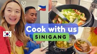 Filipino Husband Cooks with Korean Wife! | Pork Sinigang & Beef Sinigang