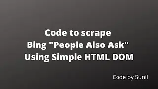 Scraping Bing 