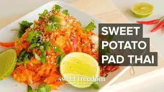 Sweet Potato Noodles - Thai Style Peanut Sauce | Gluten Free, Vegan
