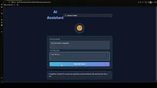 MyAI – Interactive Chatbot with Sentiment-Based Reactions