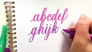 How To Write The Faux Calligraphy Alphabet (A-to-Z Lowercase Letters) 