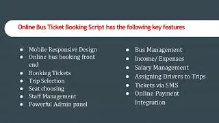 Best Bus Reservation System - Readymade Clone Script