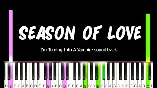 Season of Love by Gamma Skies, Victor Lundberg synthesia piano tutorial + sheet music + lyrics
