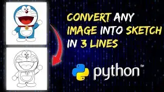 Draw your own image using python // How to convert image into sketch // Python projects