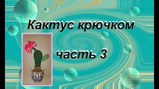 Кактус крючком часть 3