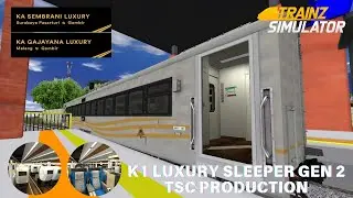 SLEEPER TRAIN REVIEW!! K1 Luxury sleeper generation 2 TSC production | Train Simulator android