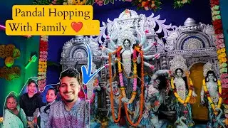Durga Puja Pandal Hopping With Family | Durga Puja 2024 | Durga Maa | AJAY DAS |