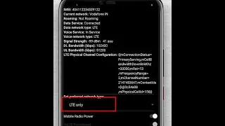 How to set my mobile on 4G only network mode