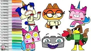 Unikitty Coloring Book Compilation Cartoon Network Puppycorn Dr Fox Hawkodile | SPRiNKLED DONUTS