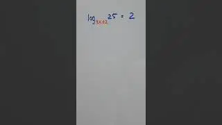 Solving Logarithmic Equation with Base in Binomial Form