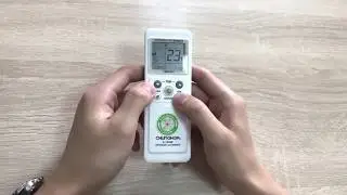 Chunghop K-1038E Universal Air Conditioner Remote Control Unboxing