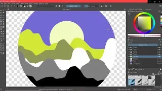 KRITA - Lesson 07 - Layers, Opacity, Blending Modes, Duplicate Layer, Delete Layer, Freehand Path