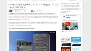 Cisco Catalyst 2960-X/XR vs 3650 vs 3850 Switch