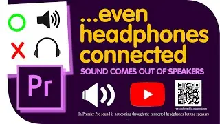 premiere pro not recognizing HEADPHONES