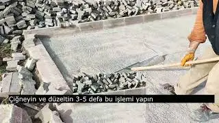 Kilit Taşı Nasıl Yapılır - Parke Taşı Nasıl Döşenir - Bahçe Düzenleme -