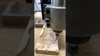 Cutting along the contour on the CNC machine #woodworking #cnc #cncwood #cncmaker #cncwoodworking