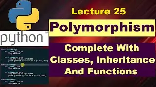 Python polymorphism interview questions | Python object oriented programming tutorial #polymorphism
