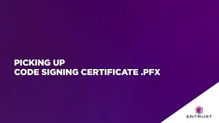 Picking up Code Signing certificate .pfx