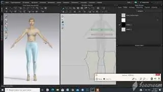 CLO 3D 3 часть - пояс на трикотажных брюках со шнурком
