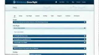 WP-FAQ Plugin from www.WordPressDoneRight.com