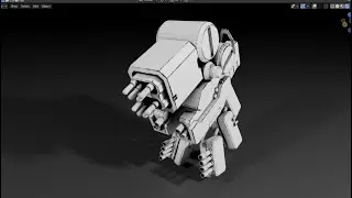 Robot Enemy Speed Modeling - Grid Modeler (blender addon)