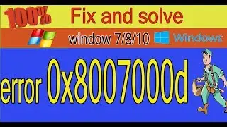 How to Fix Windows Update Error 0x8007000D in Windows 10 [Tutorial] 2020 easy method