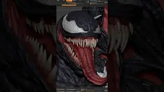 Venom head sculpt in zbrush 