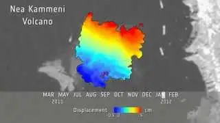 Envisat: Nea Kameni Volcano Ground Deformation [3D converted]