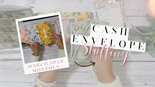 Monthly Cash Stuffing ! $1065 | Dave Ramey Inspired| Zero Based Budget