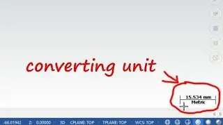 change units inche to millimeter - Mastercam