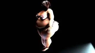8-6-2020 weight gain belly breast morph expansion long nails animation