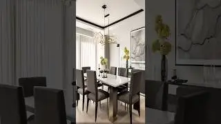 Dinning makeover Modern style #interiordesign #render #vray #sketchup #architect #architecture #3d