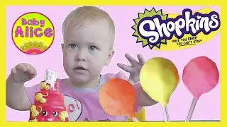 Ищем сюрпризы в конфетах из пластилина Плей до Шопкинс Cake pops Play Doh Surprise Shopkins