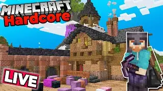 NEW BIG BUILD in HARDCORE Minecraft 1.19 Survival Let's Play