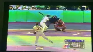 1997 NLCS Game 5: Maddux vs Marlins, Bottom 2nd