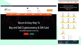 Build  a Simple Cryptocurrency and Gift Card Trading Website with HTML, CSS , JavaScript