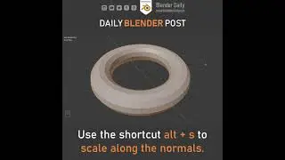 How to Scale along the Normals in Blender