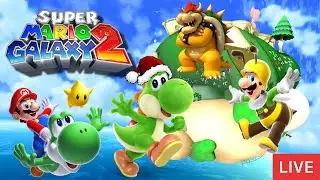 Super Mario Galaxy 2 Live Stream Playthrough Part 1 The Christmas Nostalgia Returns :))