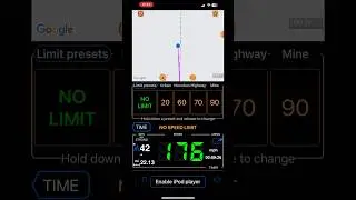 Speedometer on Shinkansen Bullet Train.  176 MPH! 😮